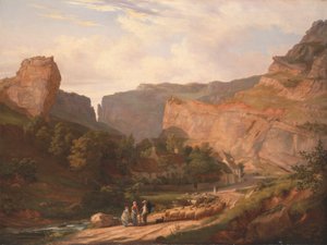 Een uitzicht op Cheddar Gorge door George Vincent